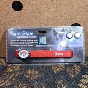 Dog- E- Glow Red Nebraska Cornhuskers Light Up Dog Collar- Size Medium-NIP